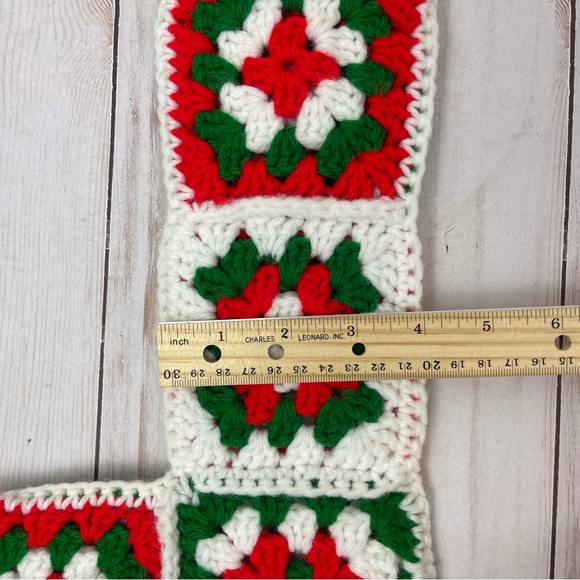 Granny Square Crochet Christmas Stocking - Picture 4 of 4
